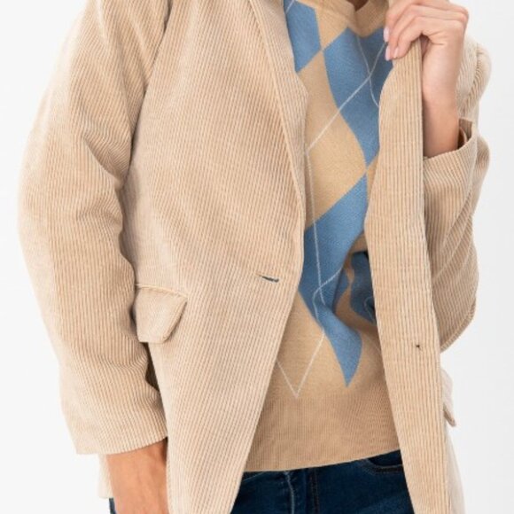 SoyaConcept Women's Beige Blazer - Size 42 - Stylish & Versatile - Picture 2 of 6